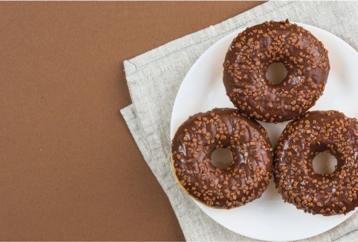 Donuts com recheio de chocolate