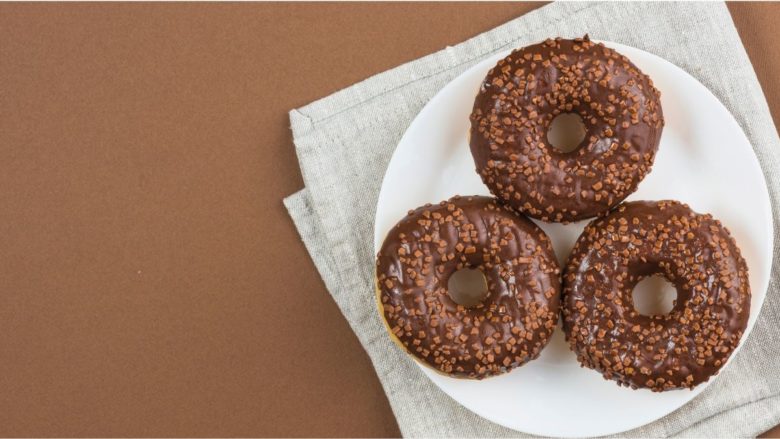 Donuts com recheio de chocolate