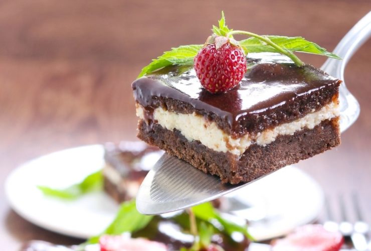 Brownie recheado de brigadeiro com Leite Ninho