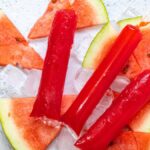 Geladinho de frutas com sabor de melancia