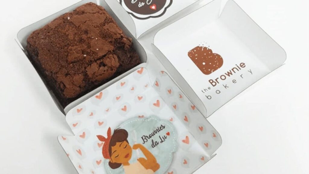 Caixa personalizada para embalar brownie para vender
