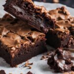 Brownie com casquinha crocante é delicioso