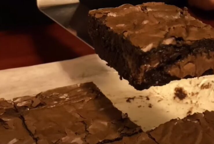 Brownie de Nutella bem recheado