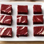 Brownie de red velvet saboroso.