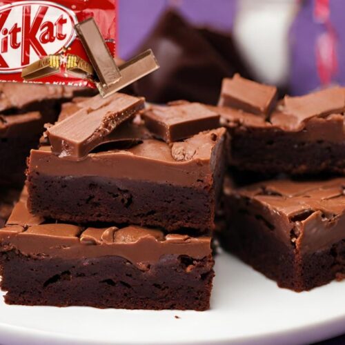Receita de brownie KitKat fácil