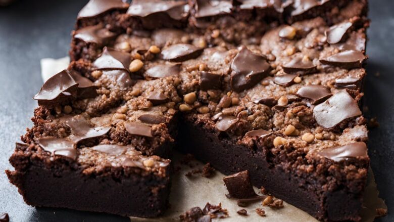 Brownie com casquinha crocante saboroso