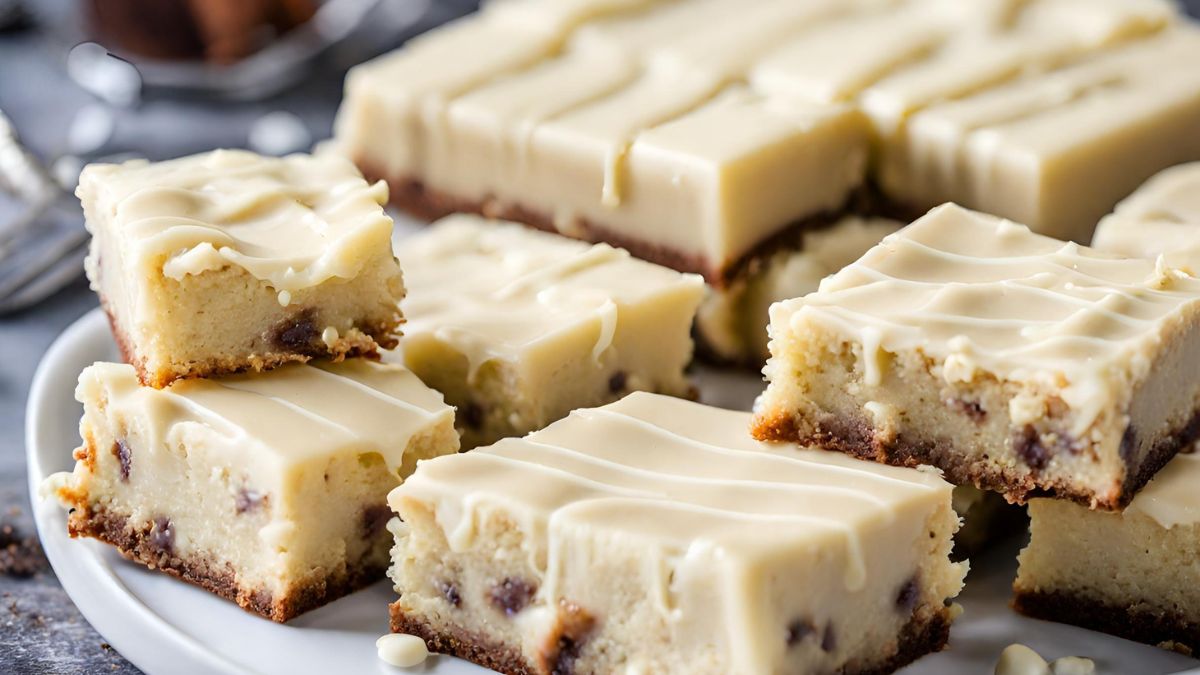 Brownie De Chocolate Branco (Blondie) - Amor à Doceria