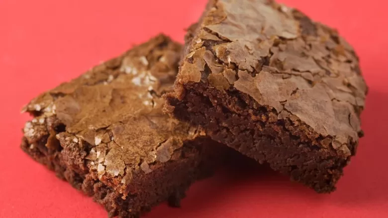 Dois brownies de ovomaltine